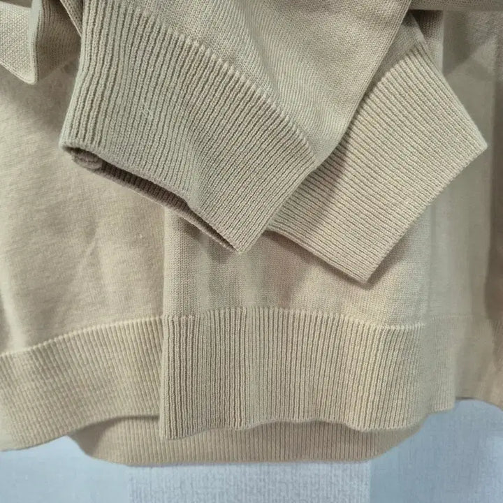 [BUNJANG] Logan Collar Knit Beige L / *미사용* 로간 카라넥 니트 베이지 L