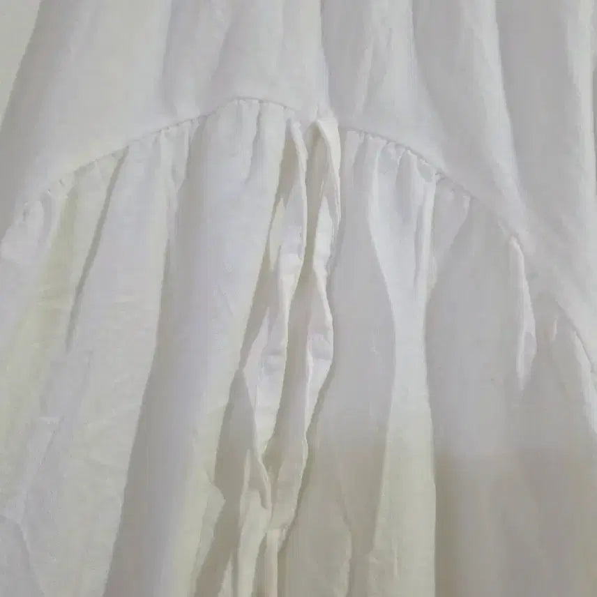 [BUNJANG] Summer Ribbon Cotton Long Skirt / 여름  리본   면  롱스커트   깨끗해요   허리28까지