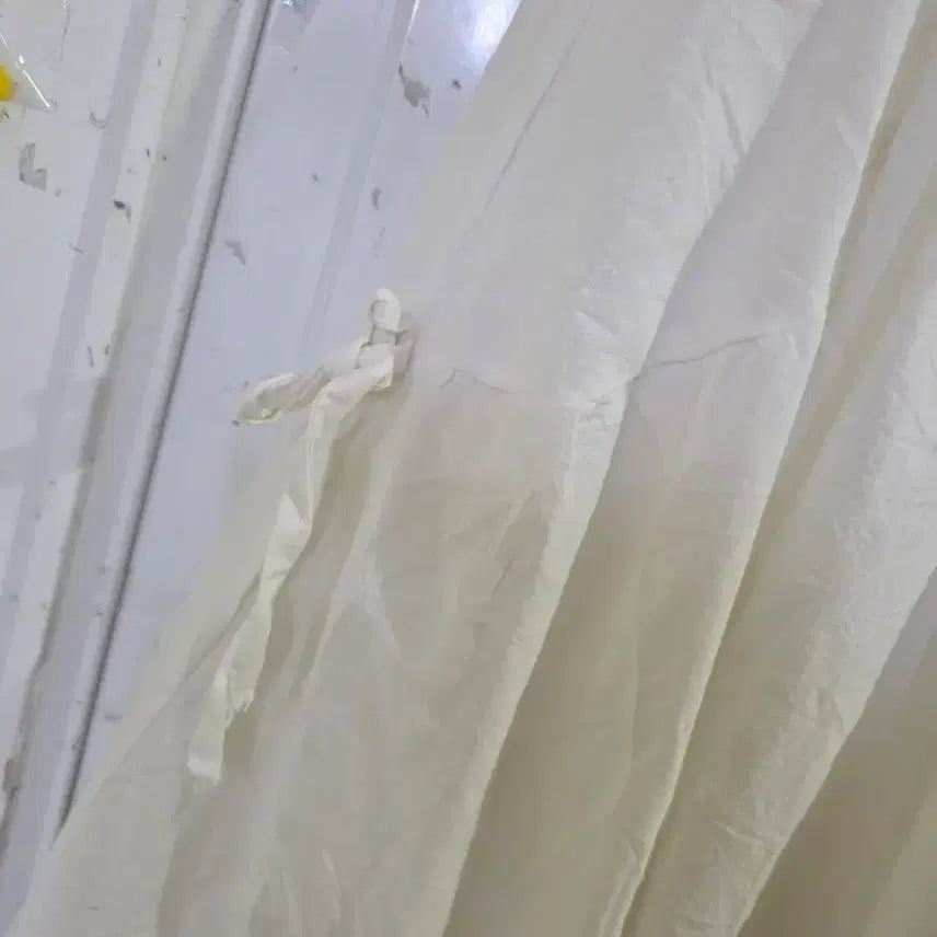 [BUNJANG] Summer Ribbon Cotton Long Skirt / 여름  리본   면  롱스커트   깨끗해요   허리28까지