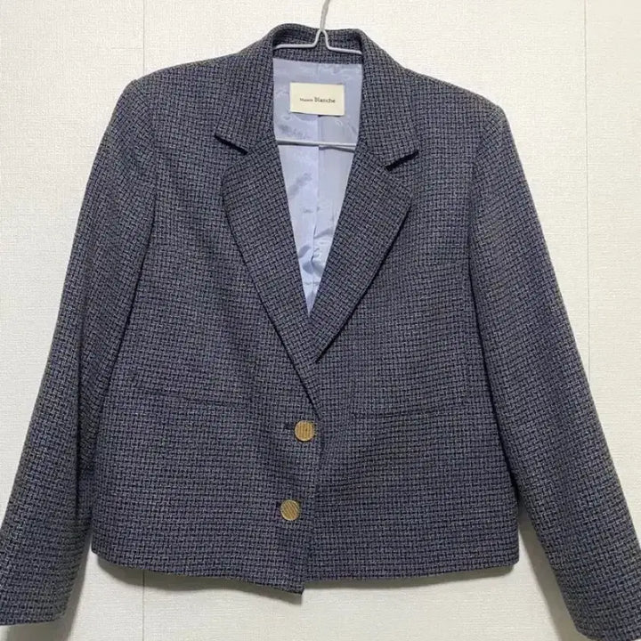 [BUNJANG] Maison Blanche Tweed Crop Jacket / 메종블랑쉬 크롭 트위드 자켓21SS