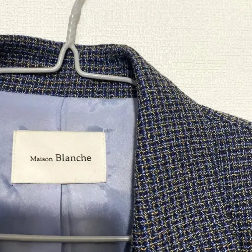 [BUNJANG] Maison Blanche Tweed Crop Jacket / 메종블랑쉬 크롭 트위드 자켓21SS