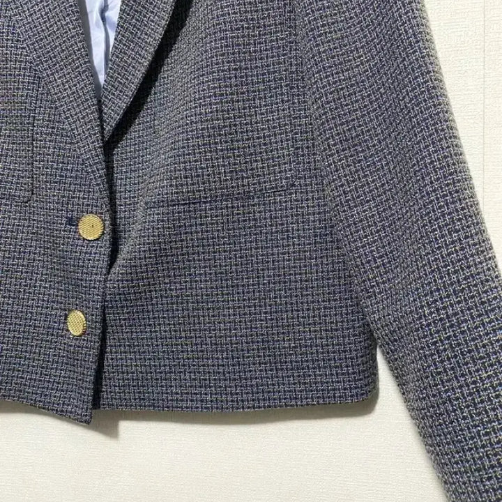 [BUNJANG] Maison Blanche Tweed Crop Jacket / 메종블랑쉬 크롭 트위드 자켓21SS