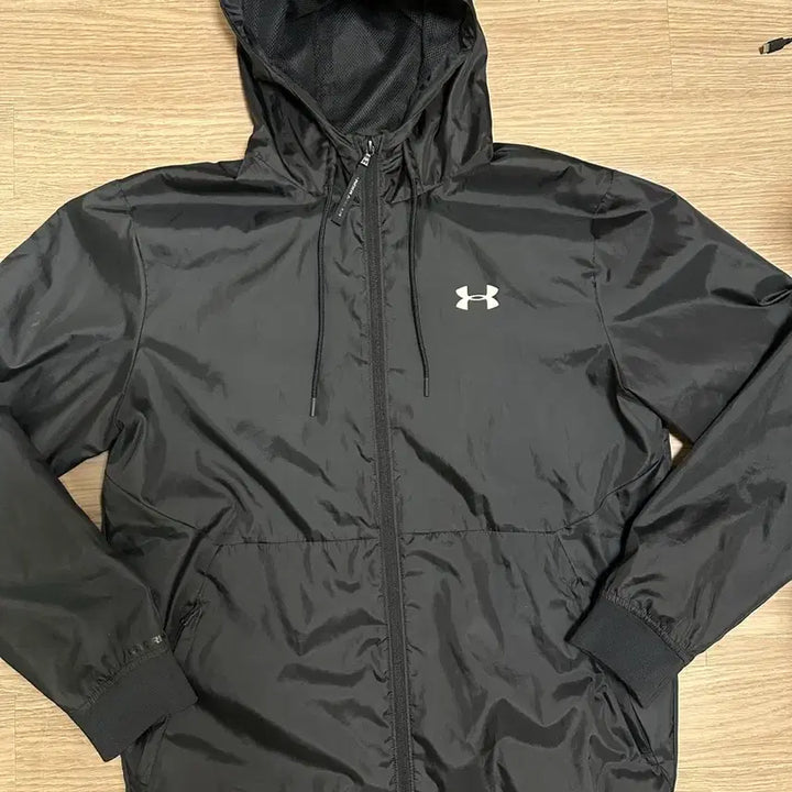[BUNJANG] Under Armour Legacy Windbreaker (Black, LG) / 언더아머 남성 UA 레거시 윈드브레이커 LG