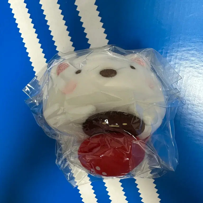 [BUNJANG] Sumikko Gurashi Bear Strawberry Mochi Plush / 스밋코구라시 쿠마 딸기찹쌀떡
