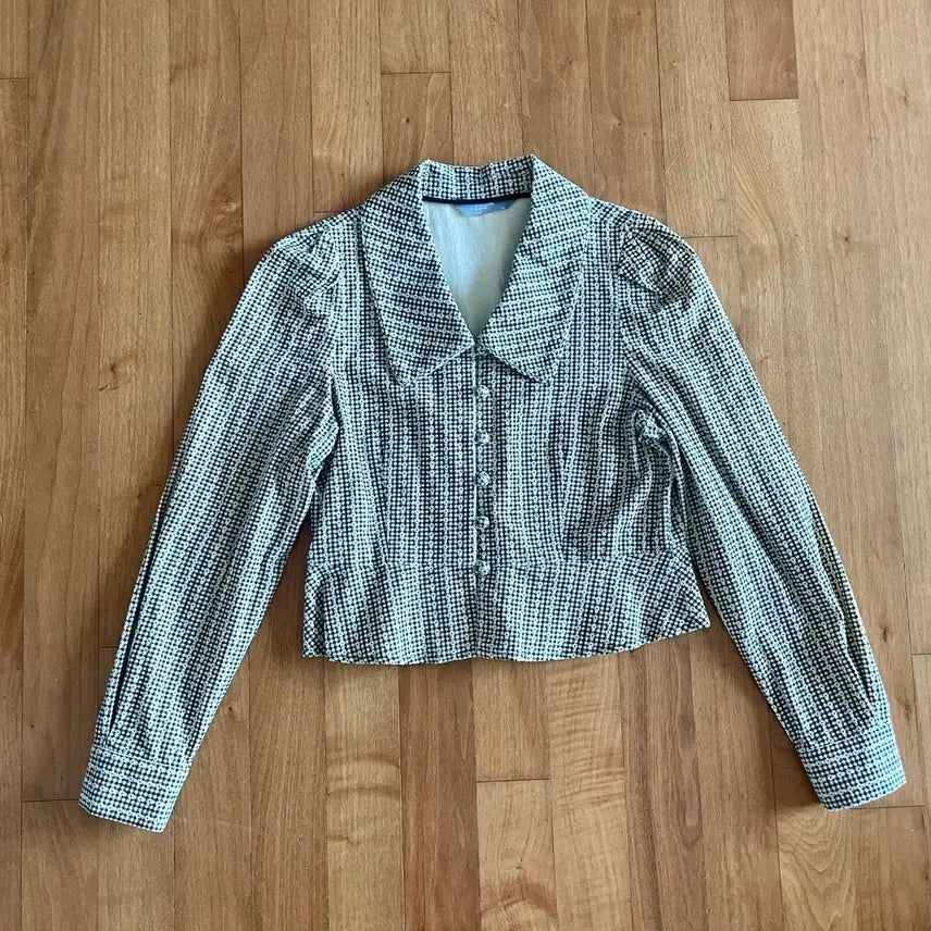 [BUNJANG] 8 Seconds Check Pattern Jacket Blouse / 에잇세컨즈 여성 상의