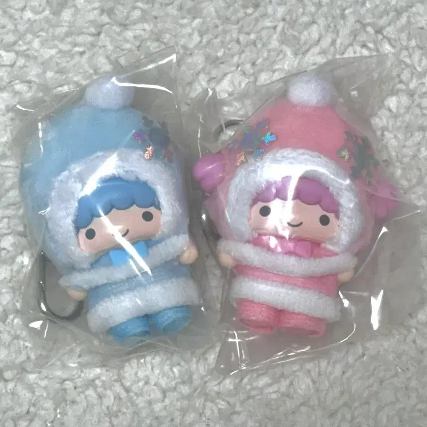 [BUNJANG] Sanrio Chibitomo Secret Kiki &amp; Lala Keyring / 미개봉 산리오 치비토모 시크릿 키링 눈의 정령 키키라라 리틀트윈스타