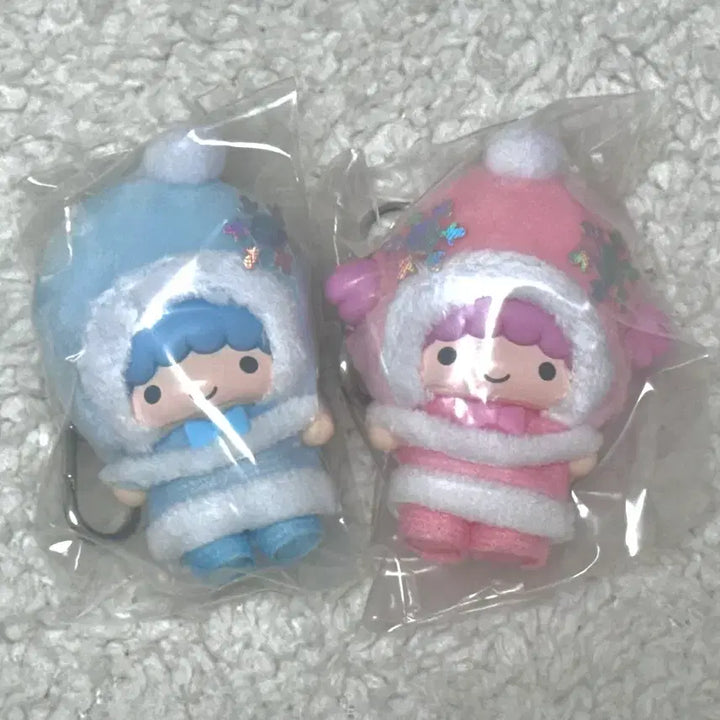 [BUNJANG] Sanrio Chibitomo Secret Kiki &amp; Lala Keyring / 미개봉 산리오 치비토모 시크릿 키링 눈의 정령 키키라라 리틀트윈스타