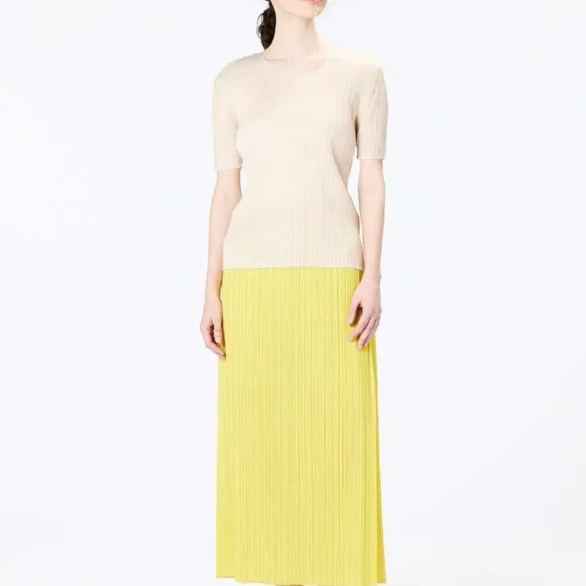 [BUNJANG] Pleats Please 4-Month Monthly Straight Skirt / 플리츠플리즈 4월 먼슬리 스트레이트 스커트
