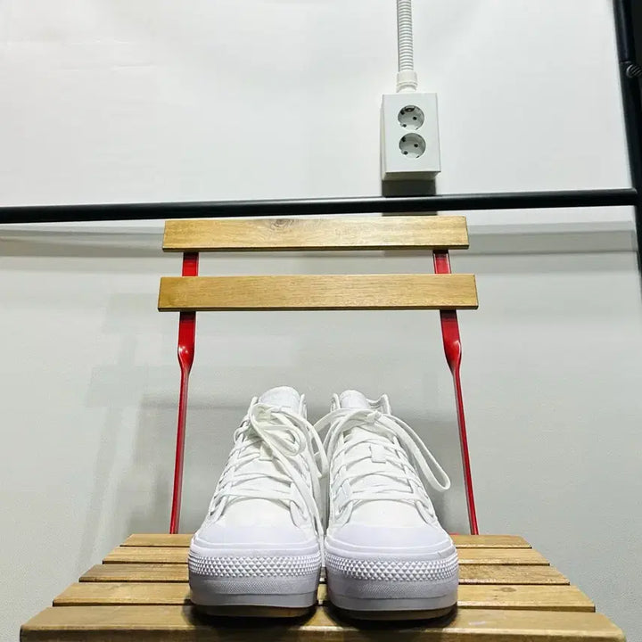 [BUNJANG] Adidas Nizza Track White Sneakers / 230) 아디다스 운동화 여성 여자 신발 니짜 트렉 화이트
