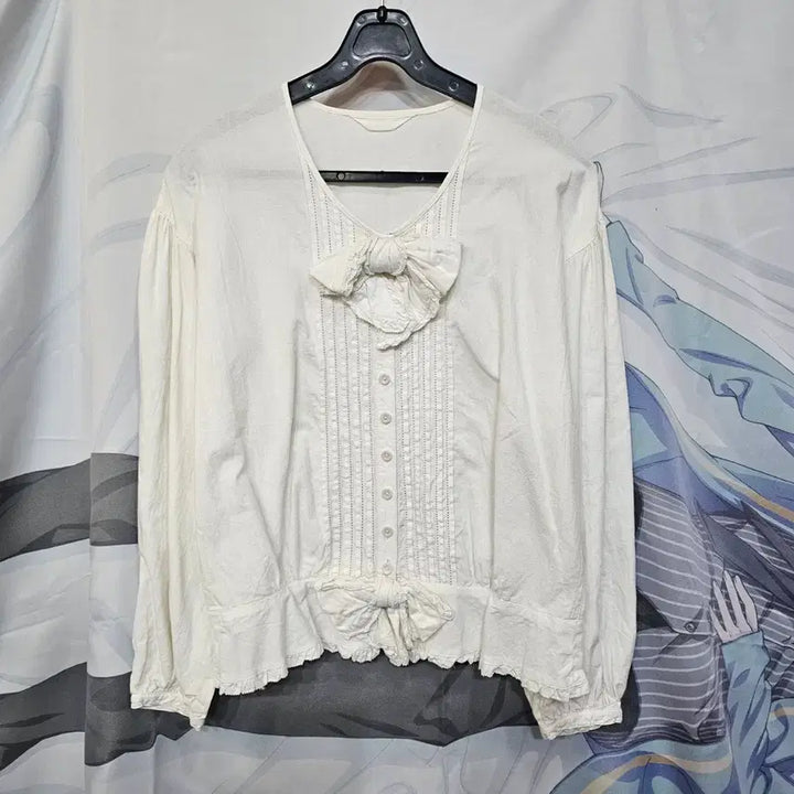 [BUNJANG] Pink House Ribbon Blouse / 핑크하우스  리본  블라우스