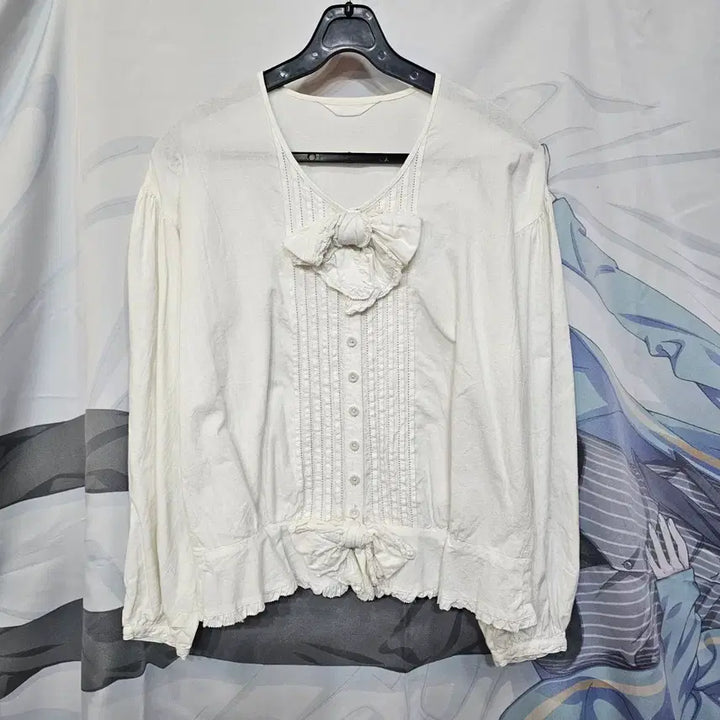 [BUNJANG] Pink House Ribbon Blouse / 핑크하우스  리본  블라우스