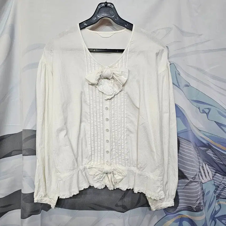 [BUNJANG] Pink House Ribbon Blouse / 핑크하우스  리본  블라우스
