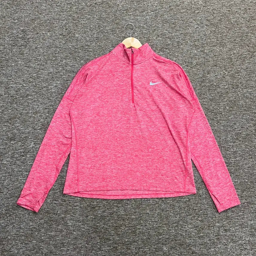 [SOLD OUT] 여성) 나이키 드라이핏 런닝 하프집업 핑크 XL