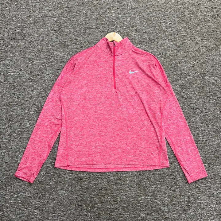 [SOLD OUT] 여성) 나이키 드라이핏 런닝 하프집업 핑크 XL