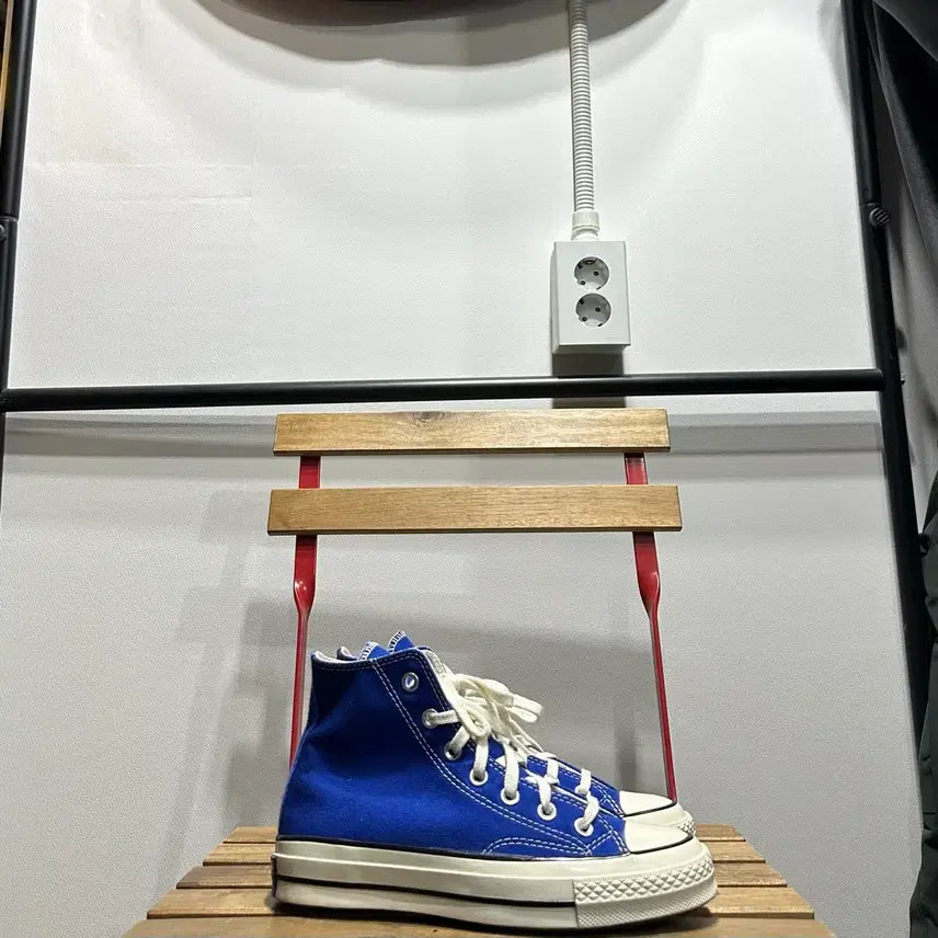 [BUNJANG] Converse Chuck 70 High Blue Sneakers / 235) 컨버스 운동화 여성 여자 신발 척테일러 70 하이 블루