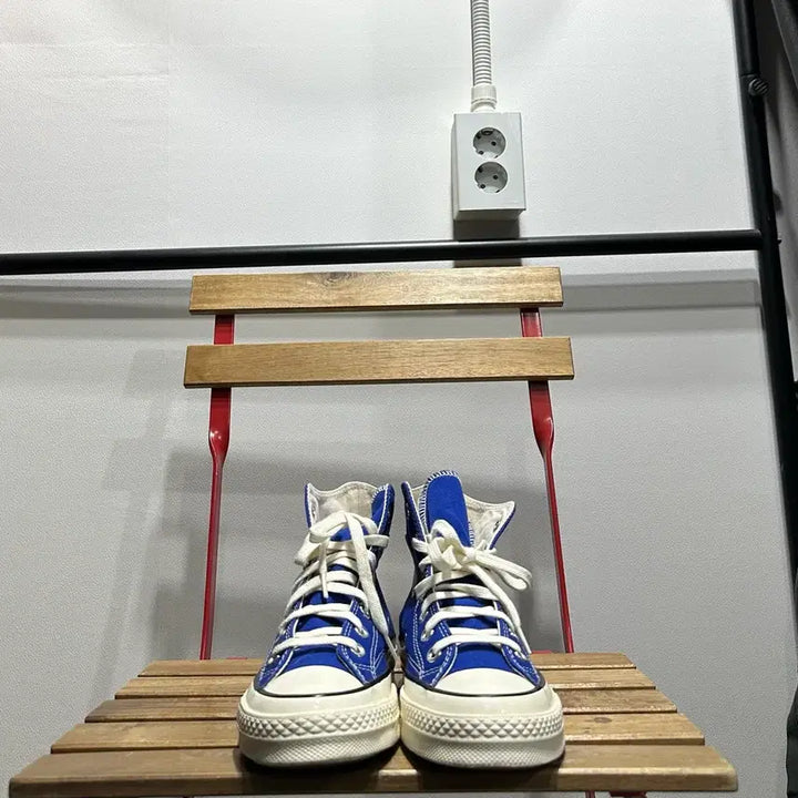 [BUNJANG] Converse Chuck 70 High Blue Sneakers / 235) 컨버스 운동화 여성 여자 신발 척테일러 70 하이 블루