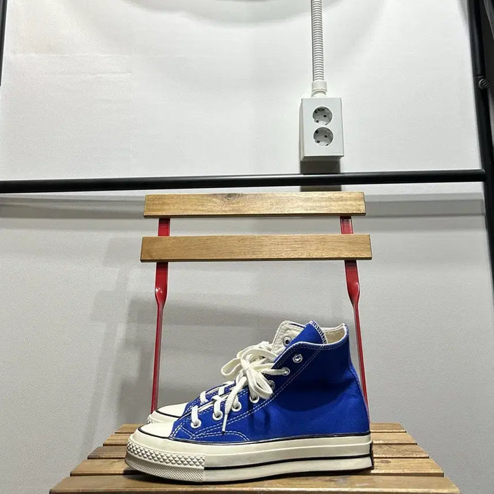 [BUNJANG] Converse Chuck 70 High Blue Sneakers / 235) 컨버스 운동화 여성 여자 신발 척테일러 70 하이 블루