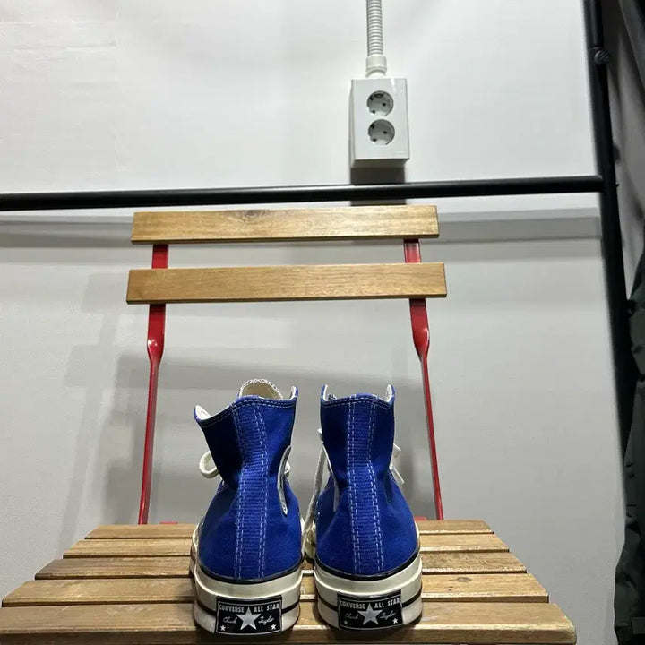 [BUNJANG] Converse Chuck 70 High Blue Sneakers / 235) 컨버스 운동화 여성 여자 신발 척테일러 70 하이 블루