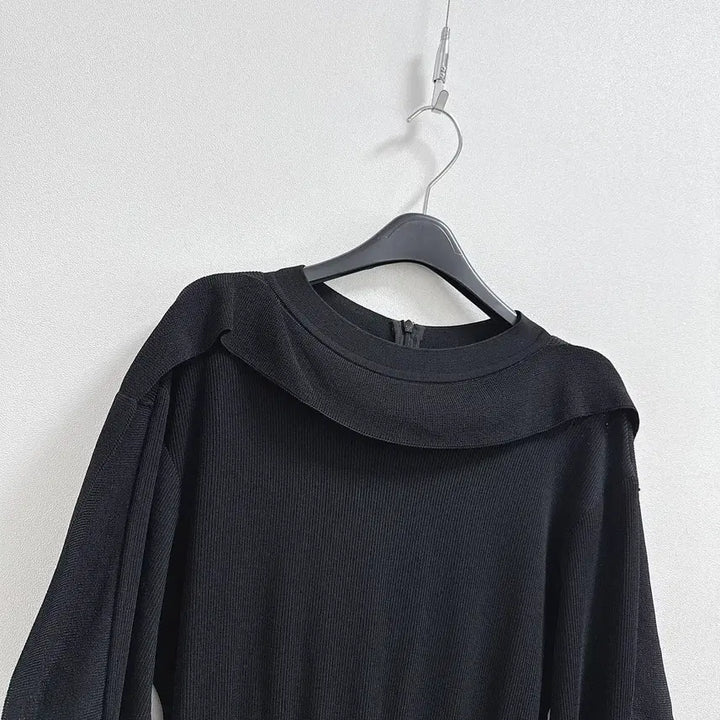 [BUNJANG] System Knit Block Dress / 시스템 니트 블록 원피스