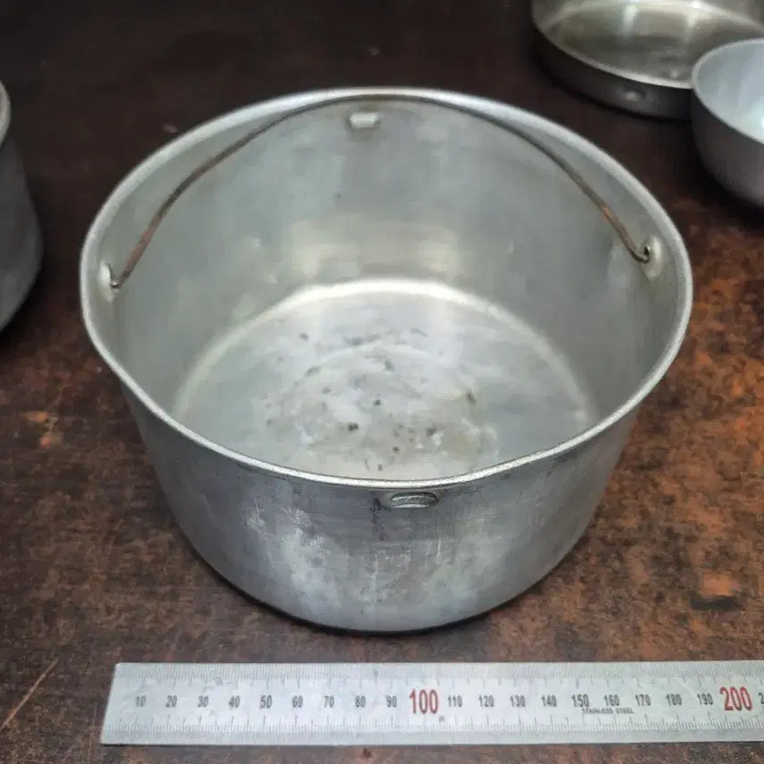 [BUNJANG] US Military Aluminum Camping Cookware Set / 1966년 미군용 알루미늄 캠핑 코펠 냄비세트
