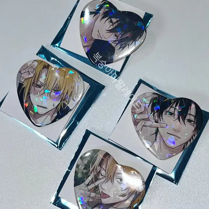 [BUNJANG] Tashiro You Are the One Heart Can Badge Bundle Set / 타시로 너란 녀석은 하트 캔뱃지 4종 일괄 양도