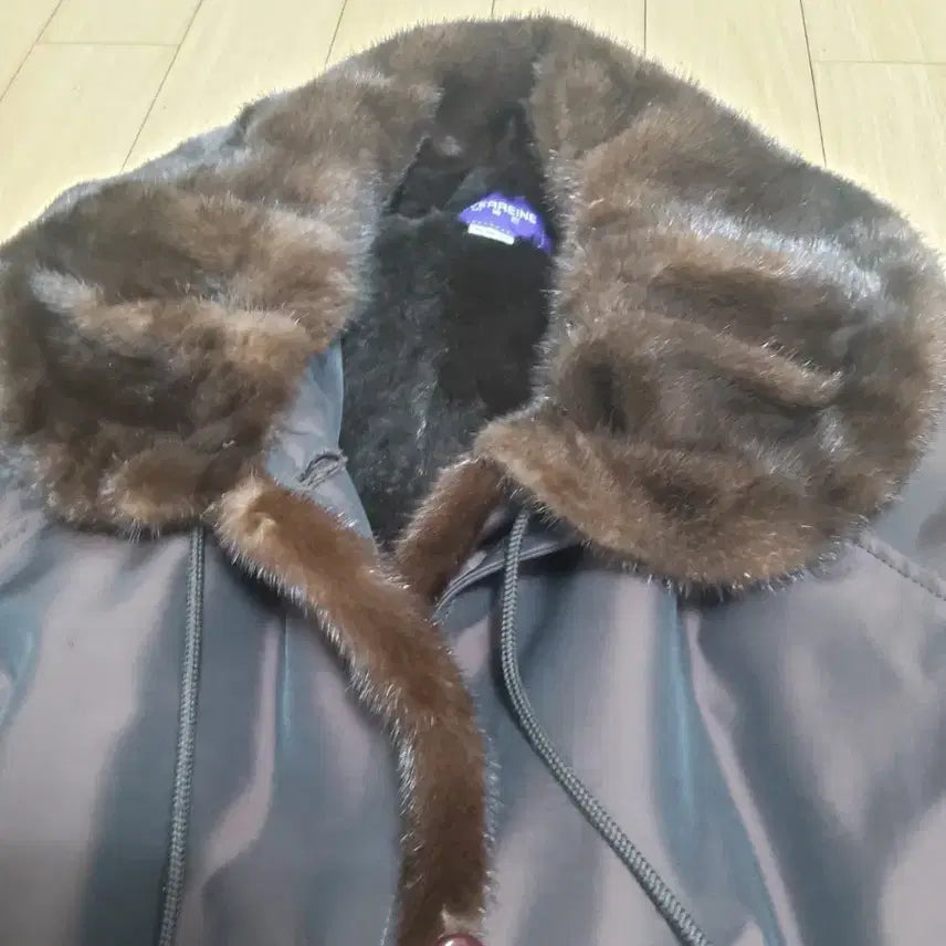 [BUNJANG] Heiverreine Mink Trimmed Long Coat / heiverreine밍크 트리밍 롱 코트 브라운
