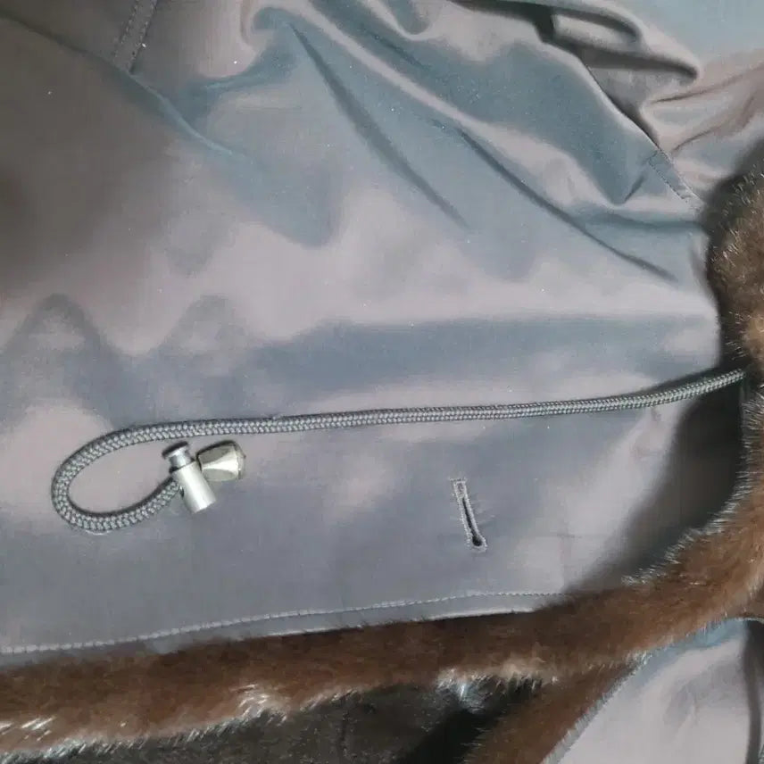 [BUNJANG] Heiverreine Mink Trimmed Long Coat / heiverreine밍크 트리밍 롱 코트 브라운