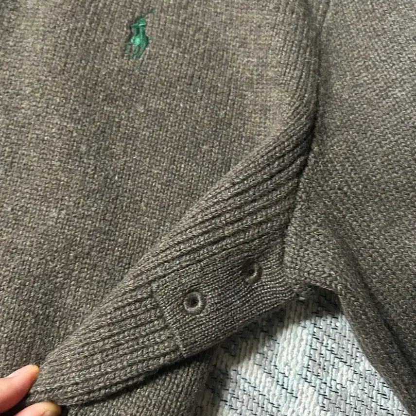 [BUNJANG] Polo Ralph Lauren Lambswool Zip-Up Knit M / 폴로 랄프로렌 램스울 집업 니트 M