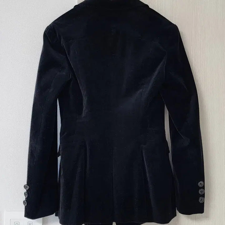 [BUNJANG] Visit in New York Black Velvet Jacket / 비지트인뉴욕 블랙 벨벳 자켓
