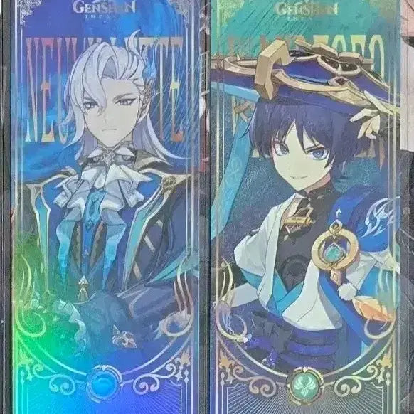[BUNJANG] Genshin Impact Neuvillette Wanderer Razor Ticket Bookmark / 원신 느비예트 방랑자 레이저 티켓 책갈피 팝니다