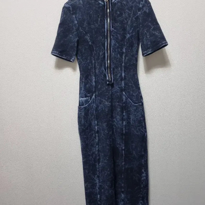 [BUNJANG] Desigual Denim Long Dress / 31104/데시구알데님 반팔 롱 원피스/별하