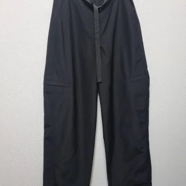 [BUNJANG] Sisley Black Belt Wide Pants / 31305/시슬리 블랙 벨트 와이드 팬츠/별하