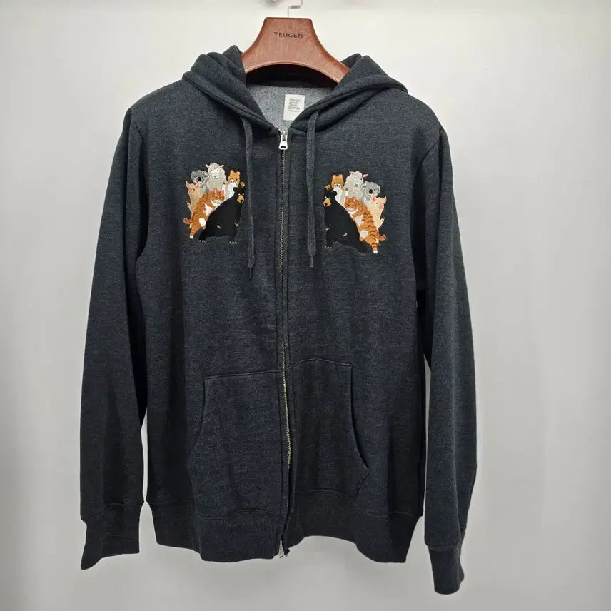 [BUNJANG] Graniph Animal Embroidered Hoodie Zip-up / graniph 애니멀 자수 후드집업 [D20292]