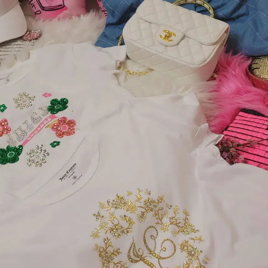 [BUNJANG] Juicy Couture White T-shirt M Size / 쥬시 꾸뛰르 화이트 티셔츠 M 사이즈