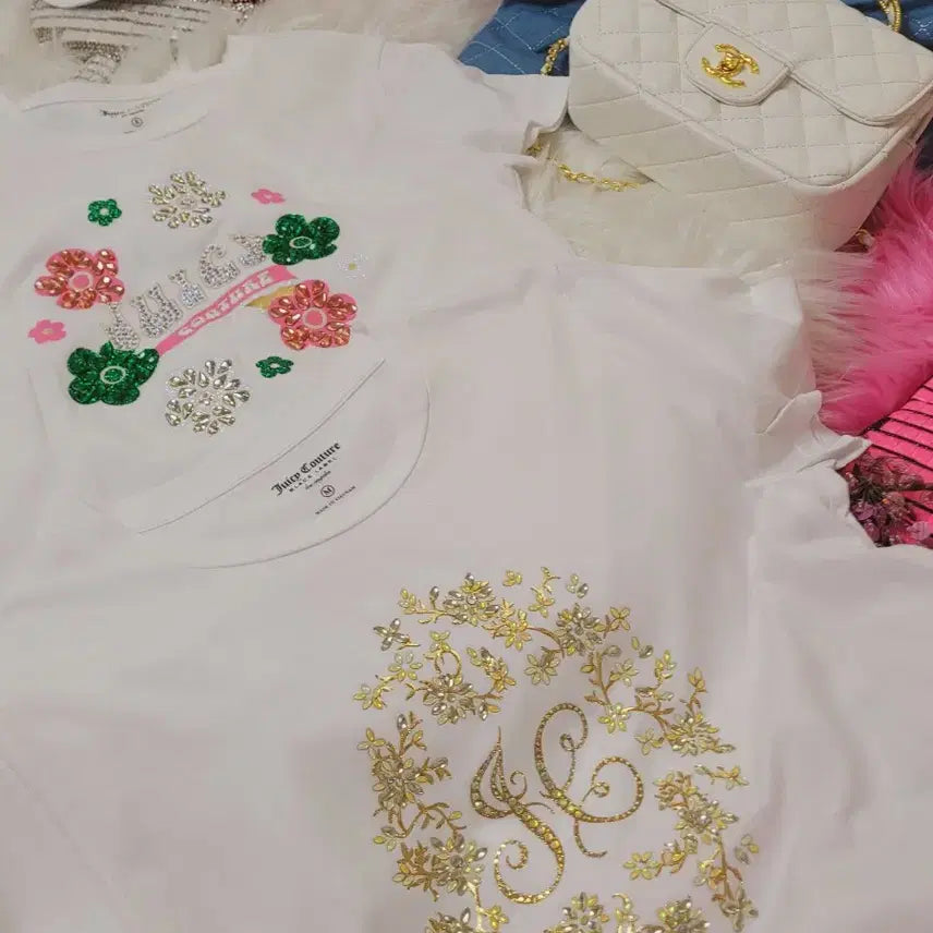 [BUNJANG] Juicy Couture White T-shirt M Size / 쥬시 꾸뛰르 화이트 티셔츠 M 사이즈