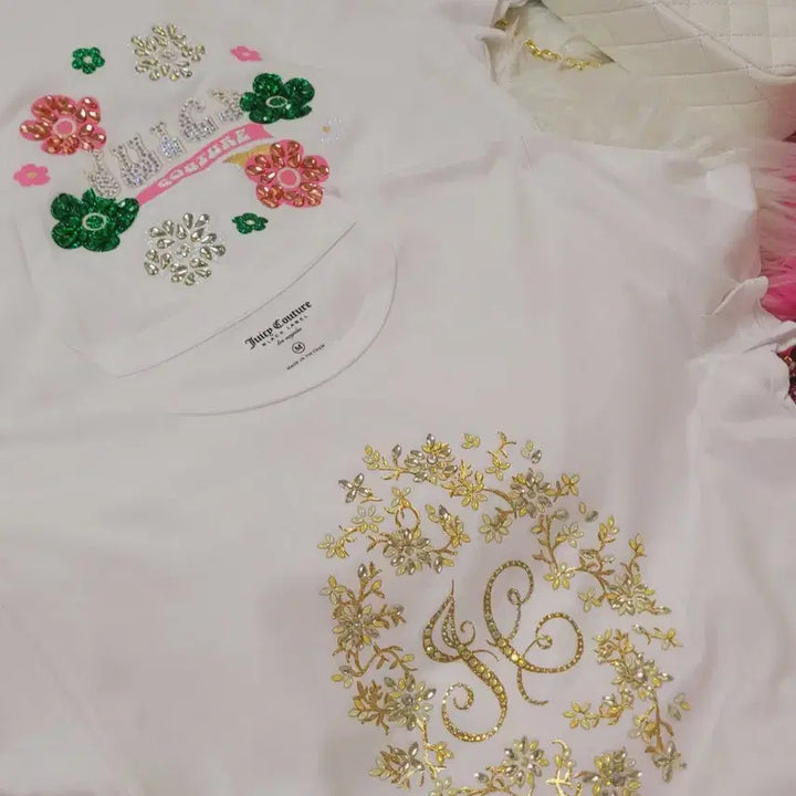 [BUNJANG] Juicy Couture White T-shirt M Size / 쥬시 꾸뛰르 화이트 티셔츠 M 사이즈