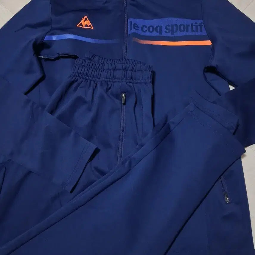 [BUNJANG] Le Coq Sportif Navy Training Suit Set (100) / 르꼬끄 스포르티브 네이비 트레이닝복 세트 100
