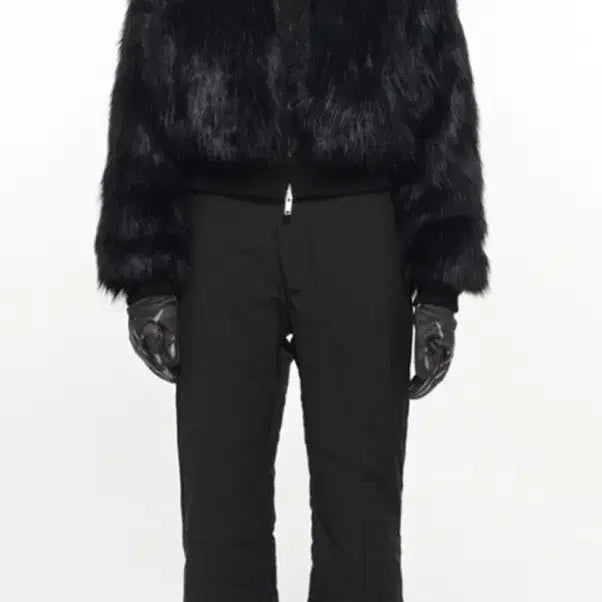 [BUNJANG] NACC Oblique Line Quilted Pants - Black / 나체 OBLIQUE LINE QUILTED PANTS BLACK