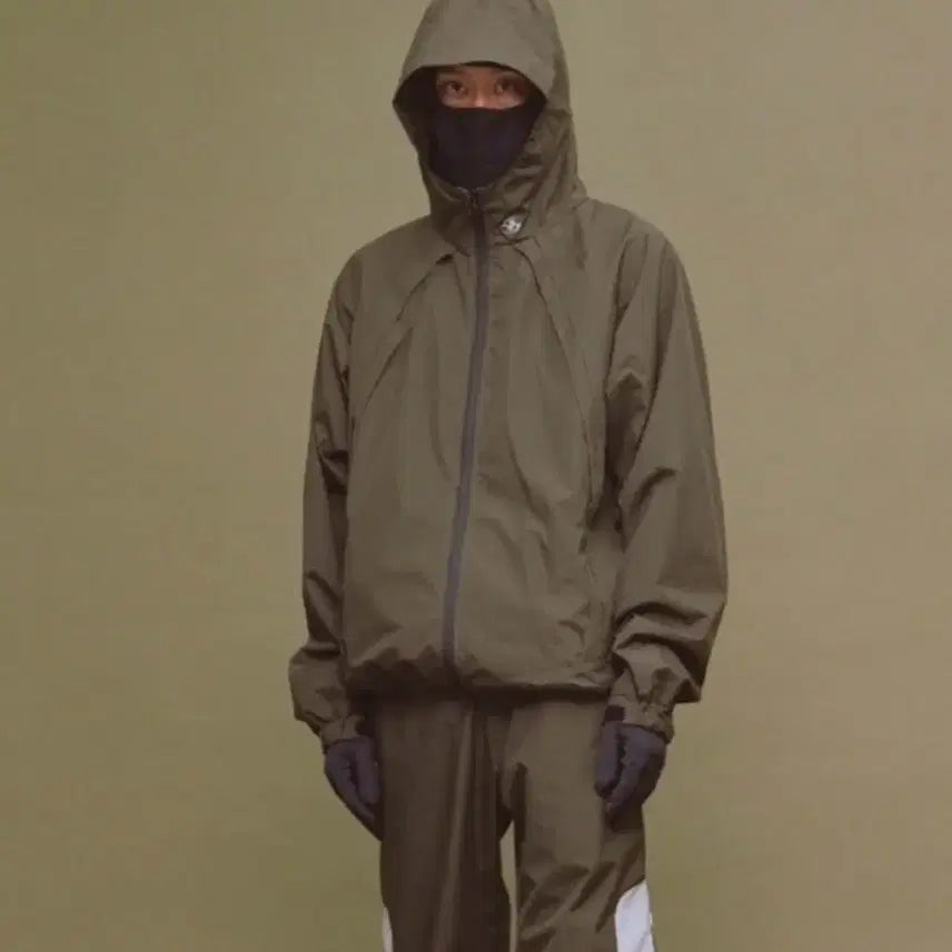 [BUNJANG] Heights Store x Sansan Gear Windblock Olive Windbreaker / 하이츠스토어X산산기어 바람막이 윈드블락 올리브