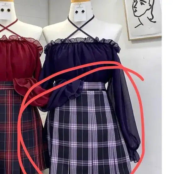 [BUNJANG] SomeDays Checkered Bending Skirt / 썸데이즈 체크 밴딩 스커트 에이블리 지그재그