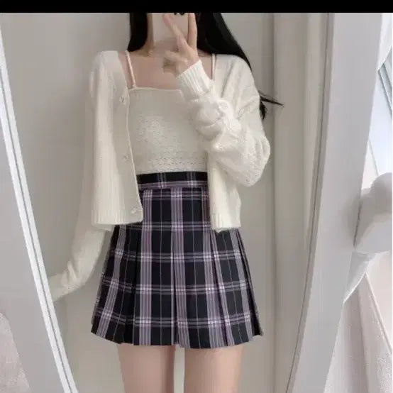 [BUNJANG] SomeDays Checkered Bending Skirt / 썸데이즈 체크 밴딩 스커트 에이블리 지그재그