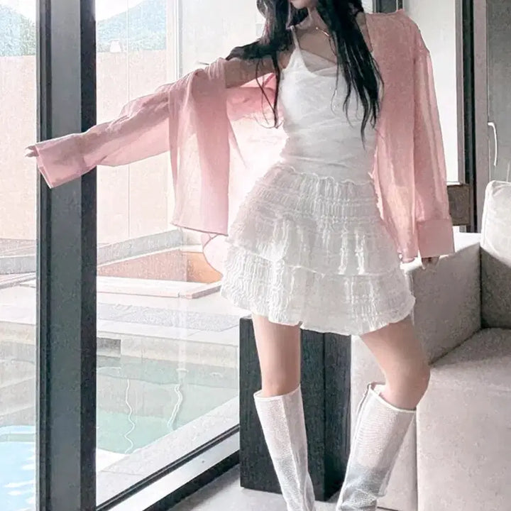 [BUNJANG] FackTheDonald Mozart Skirt Pants (White) / 팩더널드_ 모차르트 치마 바지 (white)