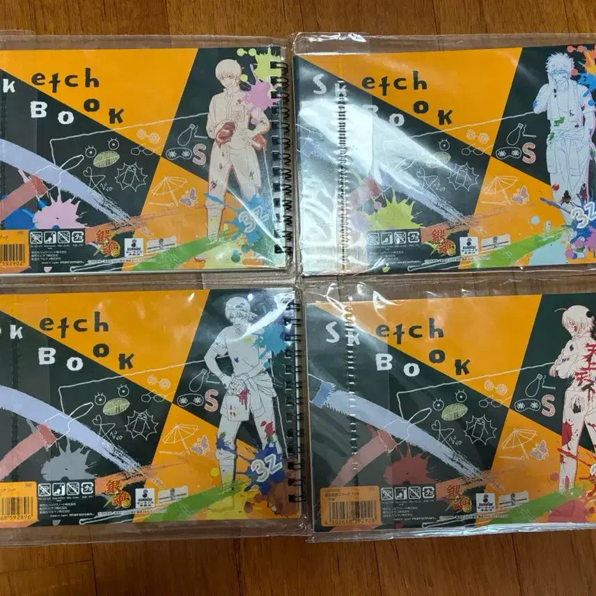 [BUNJANG] Gintama Mini Sketchbook Set / (판매) 은혼 미니 스케치북 굿즈 긴토키 히지카타 오키타 카무이