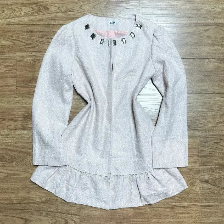 [BUNJANG] Vintage Pink Jewel Dress Jacket / 빈티지 딸기우유 핑크 보석 원피스 자켓 히메갸루 로걀 라떼 리즈리사깔