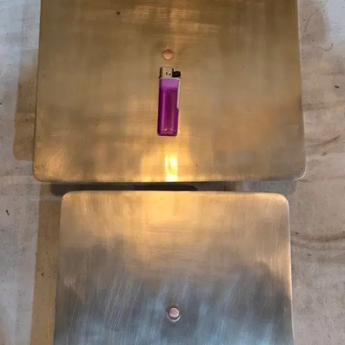 [BUNJANG] Intangible Cultural Heritage No. 77 Lee Bong-ju Large Yugi Bronze Ware Set (2 pieces) / 무형문화재 77호 이봉주 대형 유기 편대 2점