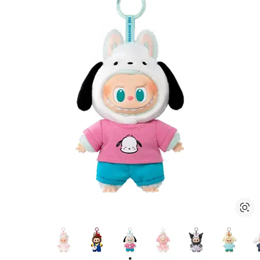 [SOLD OUT] 2개 라부부 더 몬스터즈 x 산리오 캐릭터 시리즈 인형 키링 개봉박스