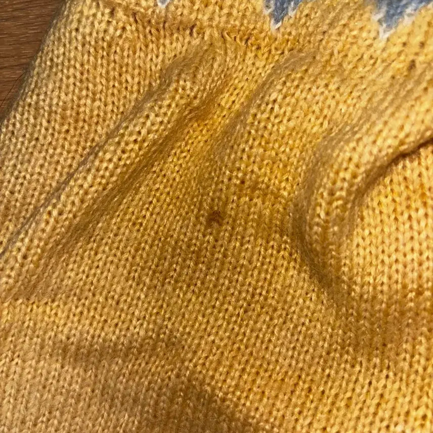 [BUNJANG] Jacquard Knit Sweater Yellow / 자카드 니트 스웨터 옐로우