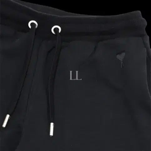 [BUNJANG] AMI Heart Logo Training Pants (Black/Gray) / 정품새상품>아미 하트 로고 트레이닝 바지 새상품 (블랙/그레이)