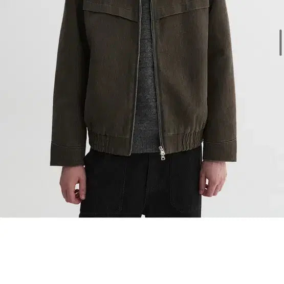 [BUNJANG] Fabrega Vernon Blouson Jacket Dark Brown / 파브레가 버논 블루종 자켓 다크 브라운