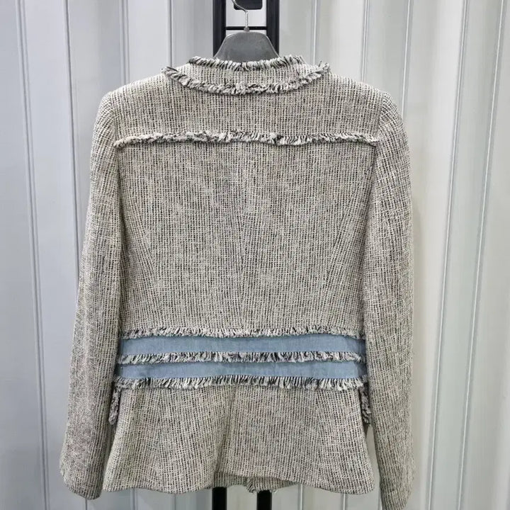 [BUNJANG] LUSSO Tweed Denim Jacket / LUSSO트위드 데님 배색 자켓